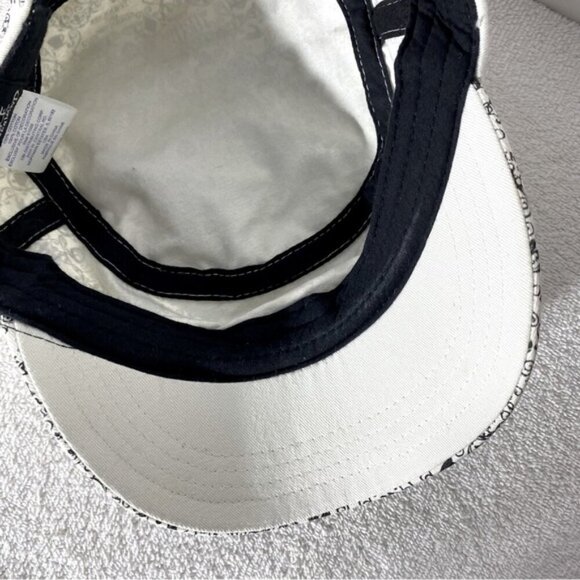 Disney Alice In Wonderland Cream Black All Over Print Hat - Picture 10 of 11